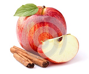 Apple with cinnamon photo