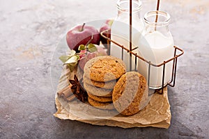 Apple cinnamon snickerdoodle cookies