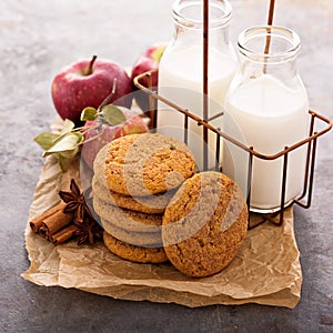 Apple cinnamon snickerdoodle cookies