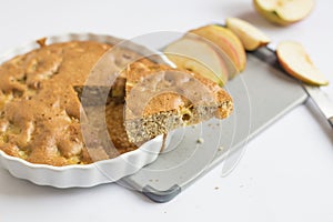 Apple cinnamon tea cake