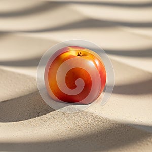 Apple on Concrete Surface