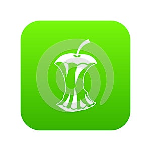 Apple core icon digital green