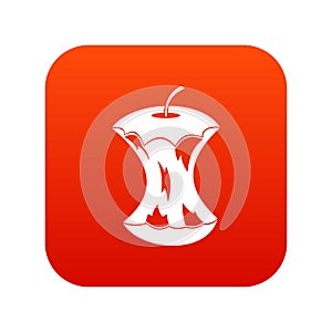 Apple core icon digital red