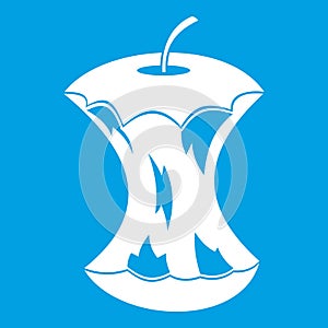 Apple core icon white