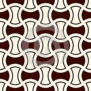 Apple core quilts texture. Bow tie motif. Seamless surface pattern design with interlocking axehead figures