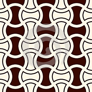 Apple core quilts texture. Bow tie motif. Seamless surface pattern design with interlocking axehead figures
