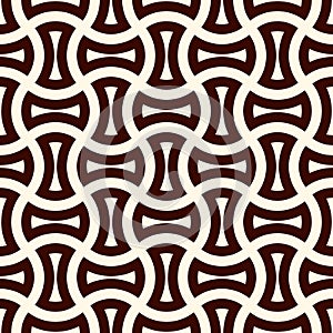Apple core quilts texture. Bow tie motif. Seamless surface pattern design with interlocking axehead figures