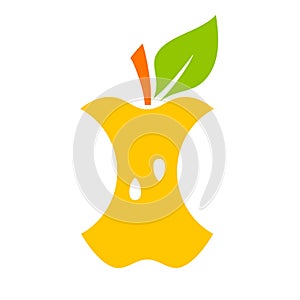 Apple core vector icon