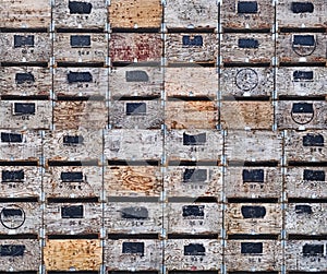 Apple Crates At Harvest