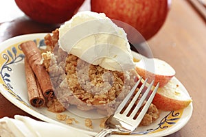 Apple Crisp plate