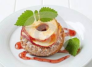 Apple crumble cookie