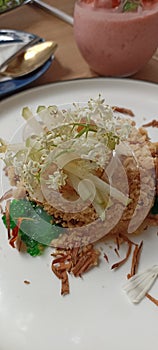 Apple crumbles dessert