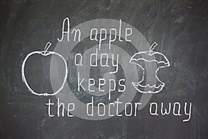 An apple a day keeps the doctor away photo