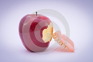 Apple and dental prosthesis