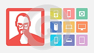 Iconic Digital Device Symbols