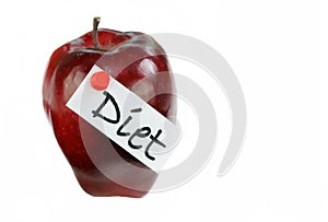 Apple with Diet Tag