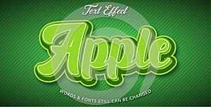 apple editable text effect style