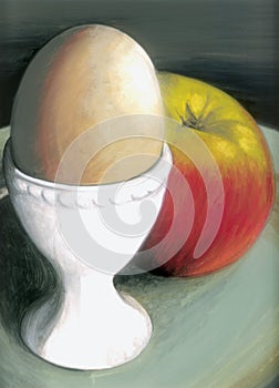 Apple and egg