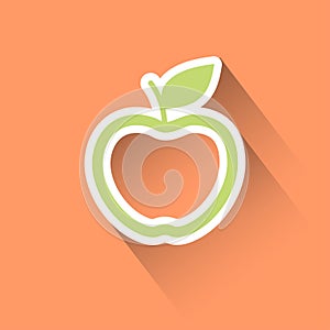 Apple flat icon