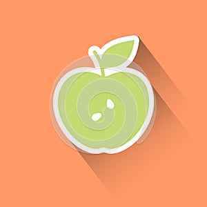 Apple flat icon