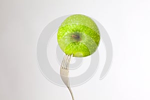 Apple and fork