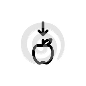 Apple Fruit in Gravity Icon