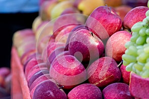 Apple fruit in the market photo