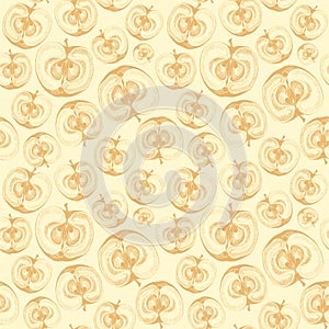 Apple fruit wallpaper seamless pattern.