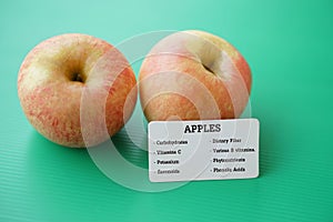 Apple fruits with good qualification for health