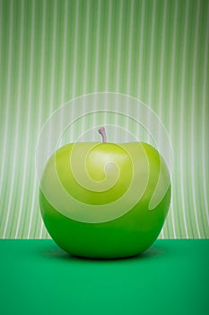 Apple on Green Solid and Stripes