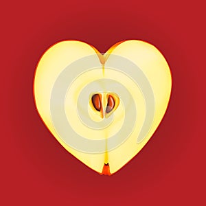 Apple heart