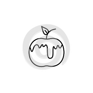 Apple, honey, Judaism icon. Simple line, outline vector religion icons for ui and ux, website or mobile application