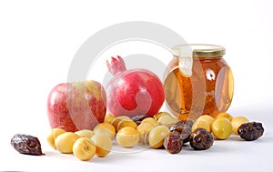 Apple And Honey and palm fruit