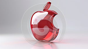 Apple icon, 2.5d, simple