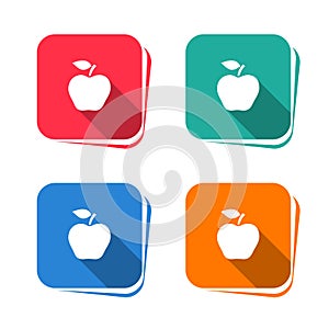 Apple icon on square button