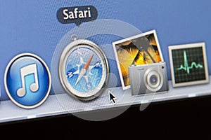 Apple icons on Computer Screen