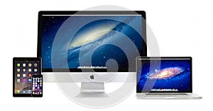 Apple iMac 27 inch, Macbook Pro, iPad Air 2 and iPhone 6