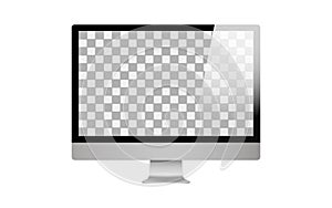 Apple iMac. Realistic modern monitor, computer. Device Mockup. Electronics industry. Kyiv, Ukraine - April 25, 2020