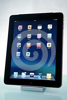 Apple iPad on a dock