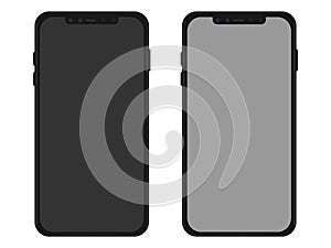Apple iPhone 11 smartphone - Vector Flat Design of iPhone Mobile Phone Smart Phone Touch Screen