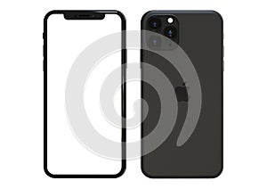 Apple iPhone 11 Pro Space grey, 2019, both sides, frontal