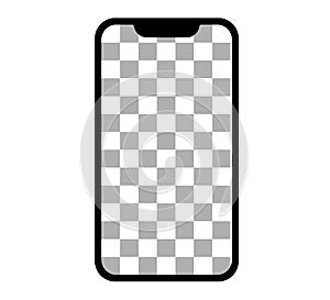 Apple iPhone. Realistic modern monitor vector illustration.