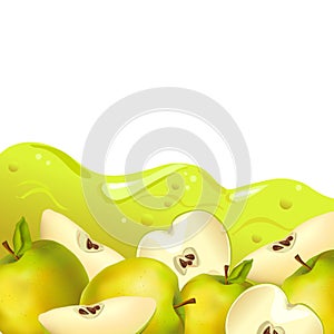 Apple juice background