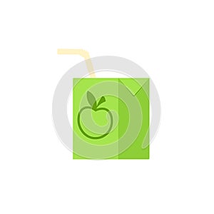 Apple juice carton box icon