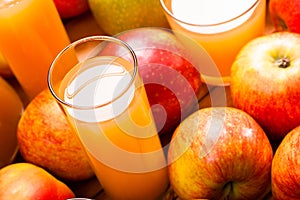 Apple juice glass