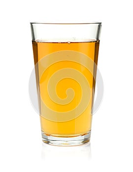 Apple juice in a glass