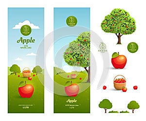 Apple juice packaging