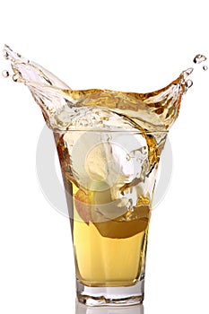 Apple juice splash
