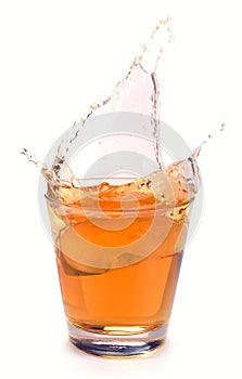 Apple juice splash