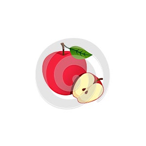 Apple, logo, fresh, apple fruit, nutrition fruit health nature icon symbol